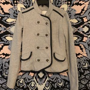 Aeropostale grey button up coat (size xsmall)